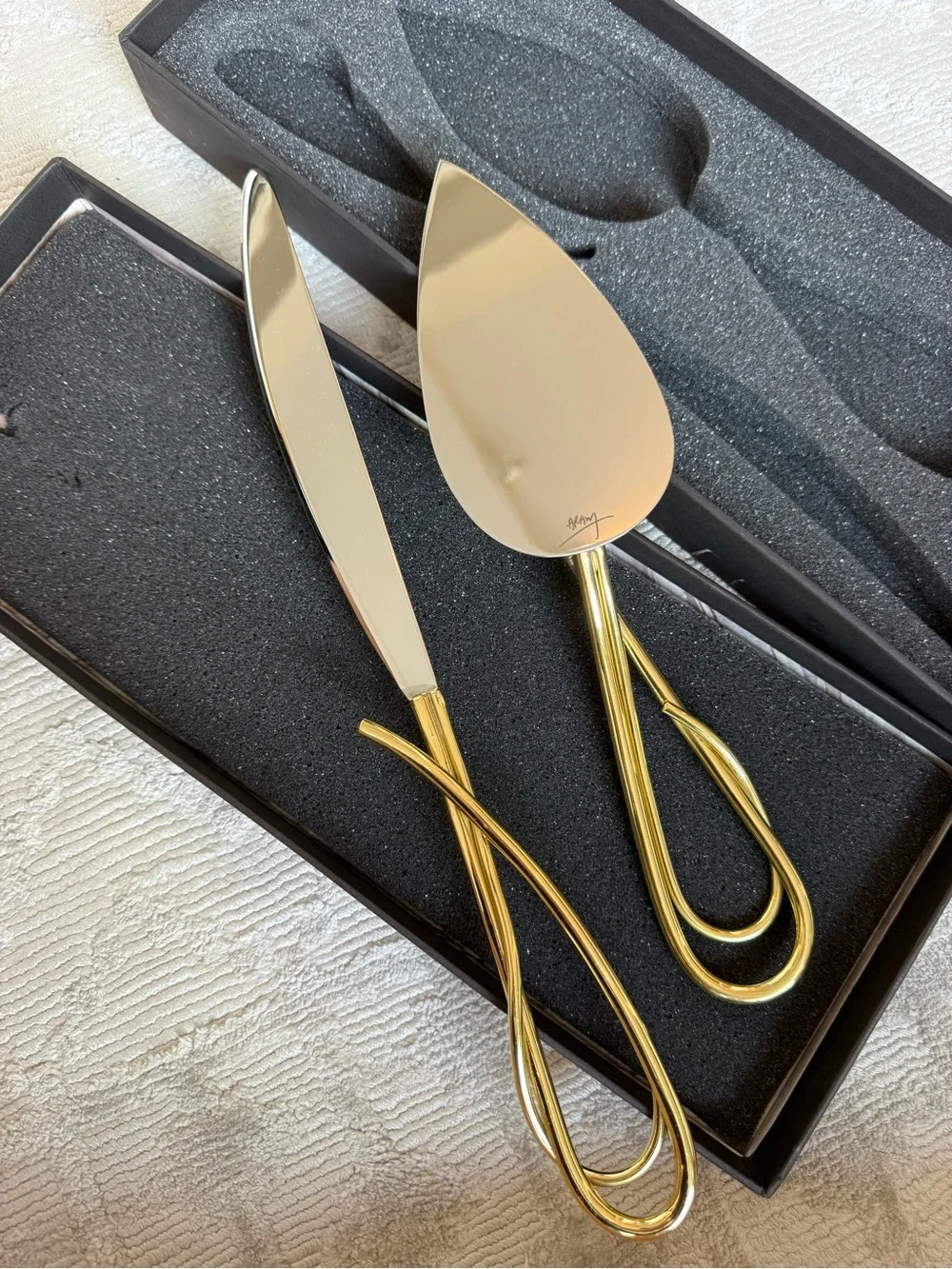 NWT Michael Aram Calla Lily Cake Knife & Server Set